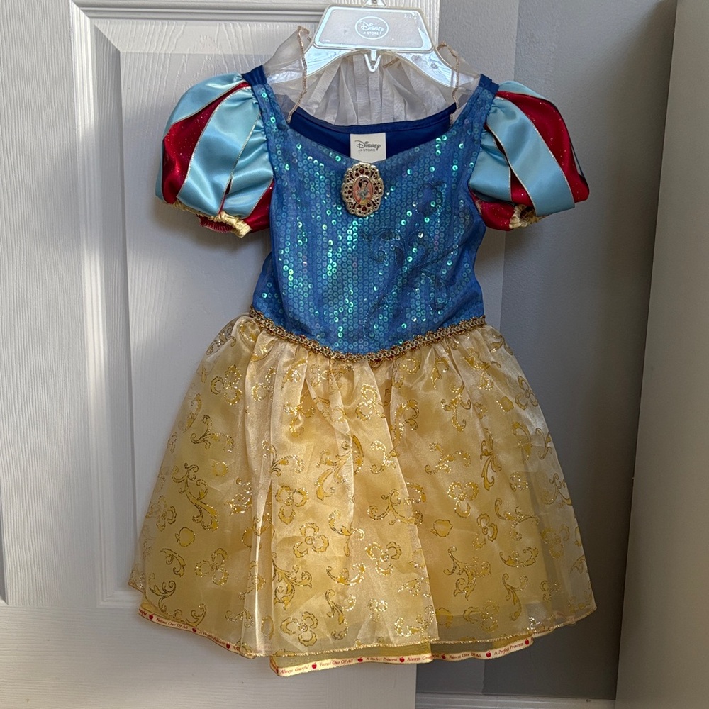 Disney Snow White Sparkle Costume - Blue, Red, Gold